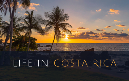 A vibrant scene showcasing the lush landscapes and diverse wildlife of Costa Rica, highlighting its rich natural beauty.