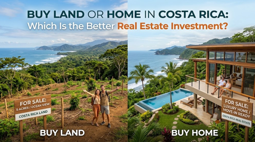 buy land or home in costa rica