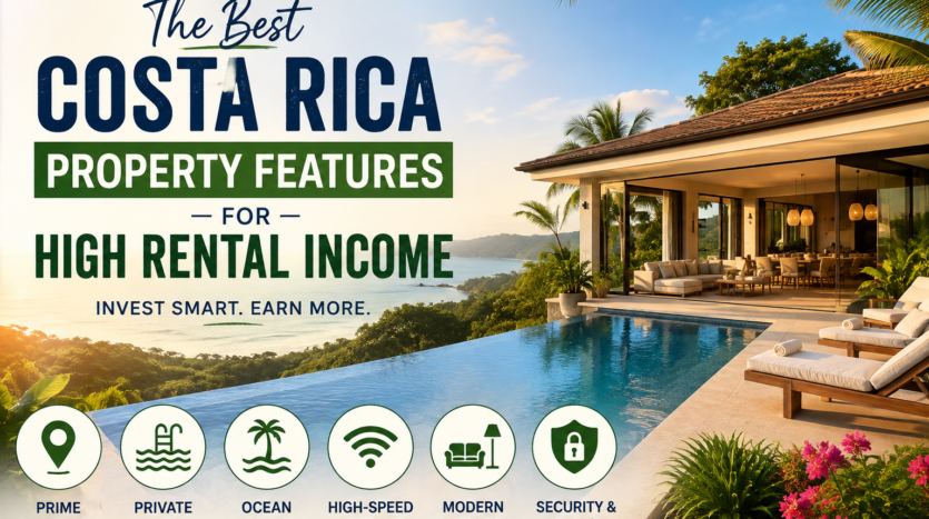 Costa Rica property features for high rental income
